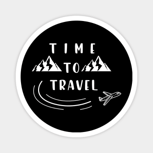 time to travel air plain Montaigne Magnet